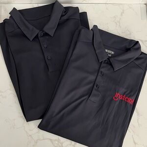 Two OGIO Men’s XXL Diesel Dark Grey Polo Shirts Bundle